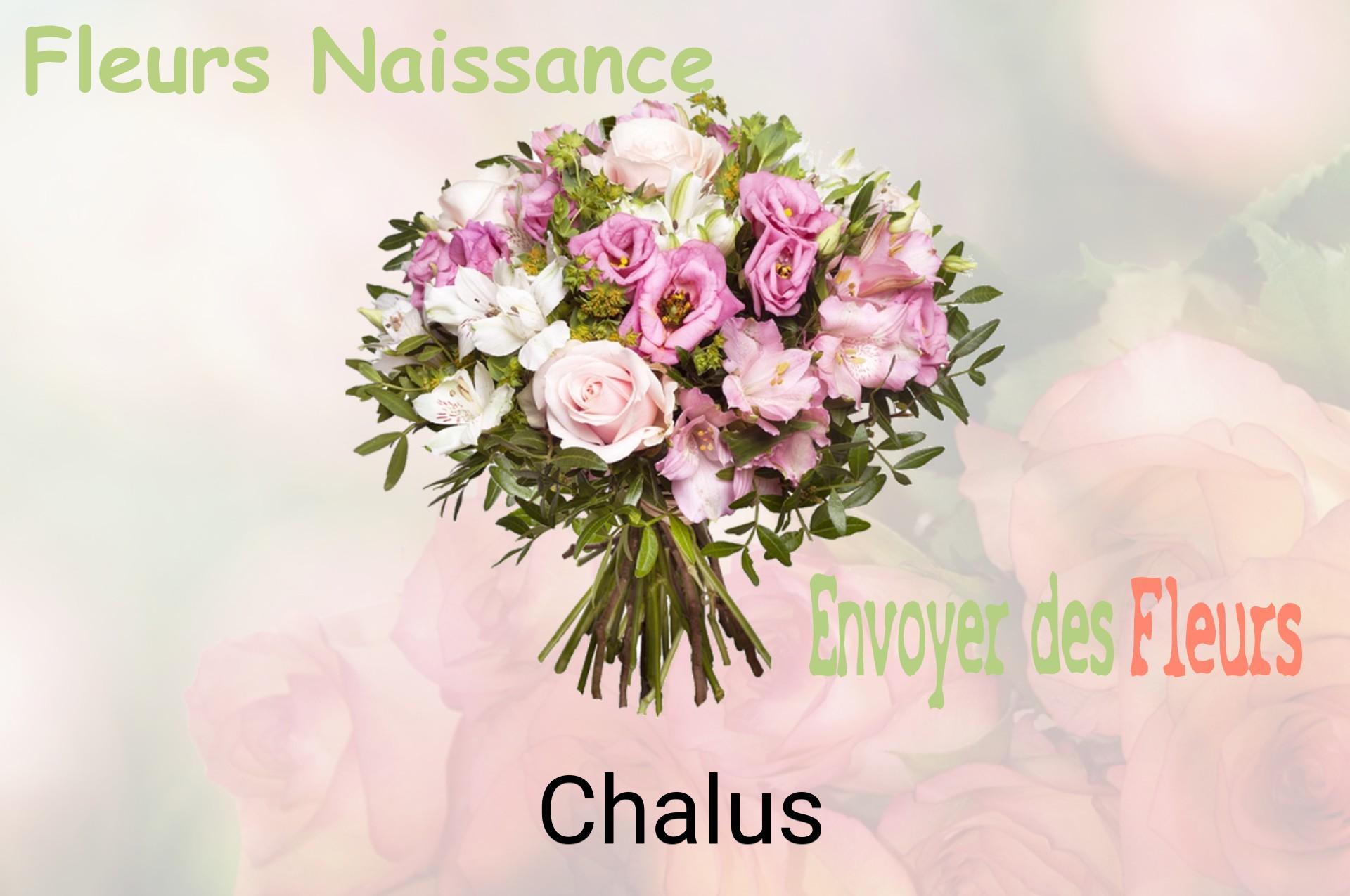 Bouquet de fleurs de naissance livré à Chalus